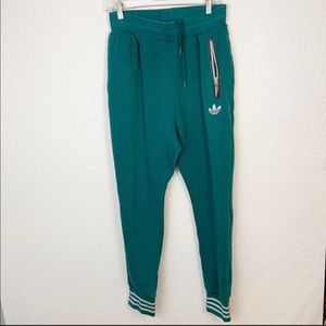 Adidas Green Joggers Medium